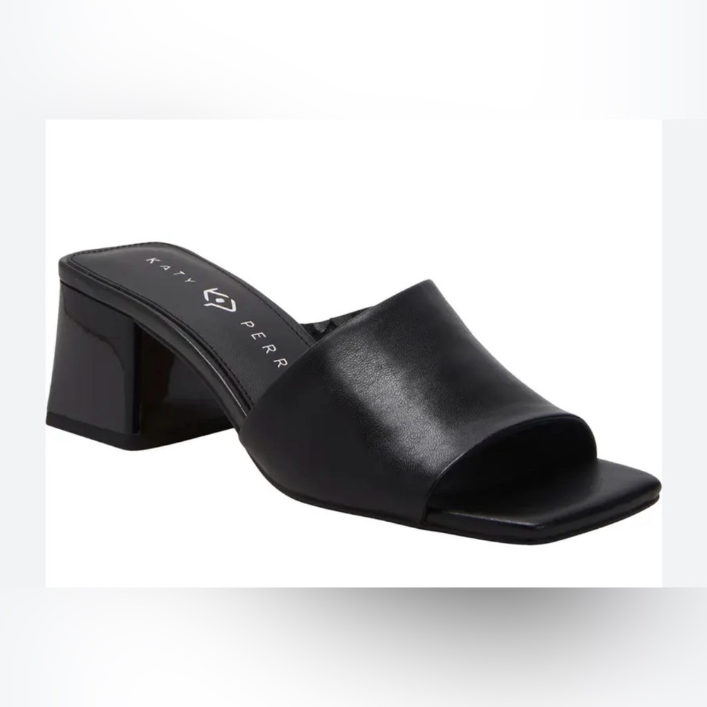 Katy Perry Collections Black Heel Mules